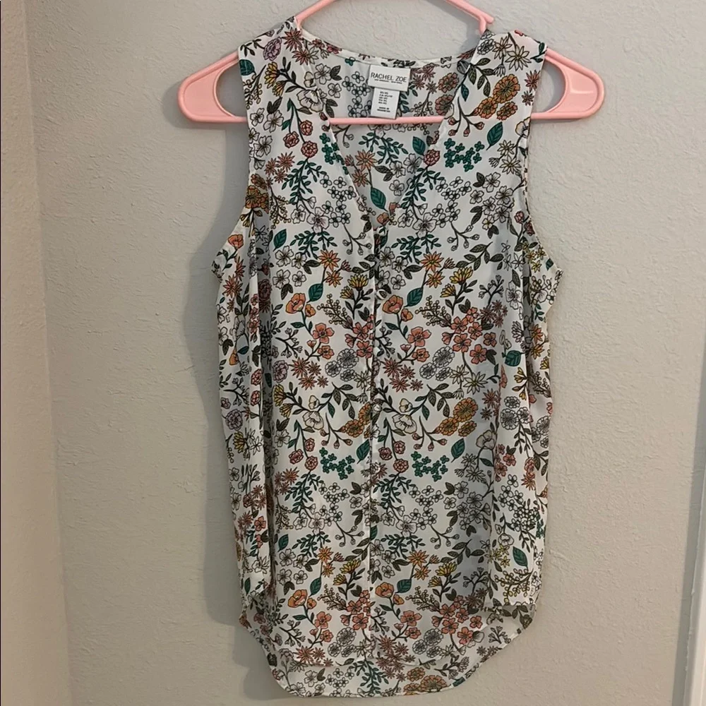 Rachel Zoe Floral Sleeveless Top - Picture 1 of 3